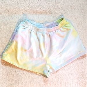 Sara's Day x White Fox tie dye lounge shorts